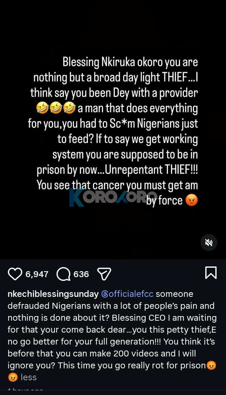 “A Petty Thief Must Rot in Prison!” – Nkechi Blessing Slams Namesake Blessing CEO Over Alleged Scams