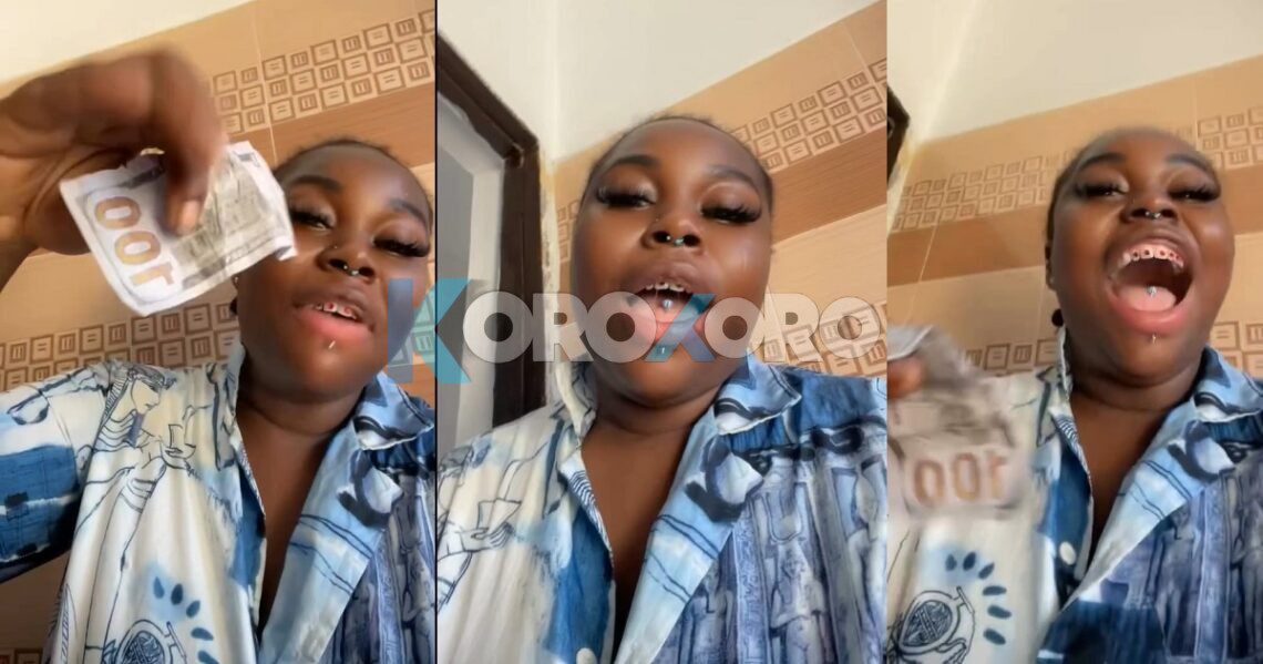“Una don use me” – S£x worker cries out after getting paid fake dollars by an IJGB (VIDEO)