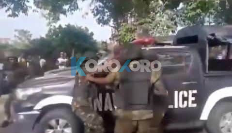 VIDEO: Drama as Military Exchange Blows During Tinubu’s Visit to Bayelsa