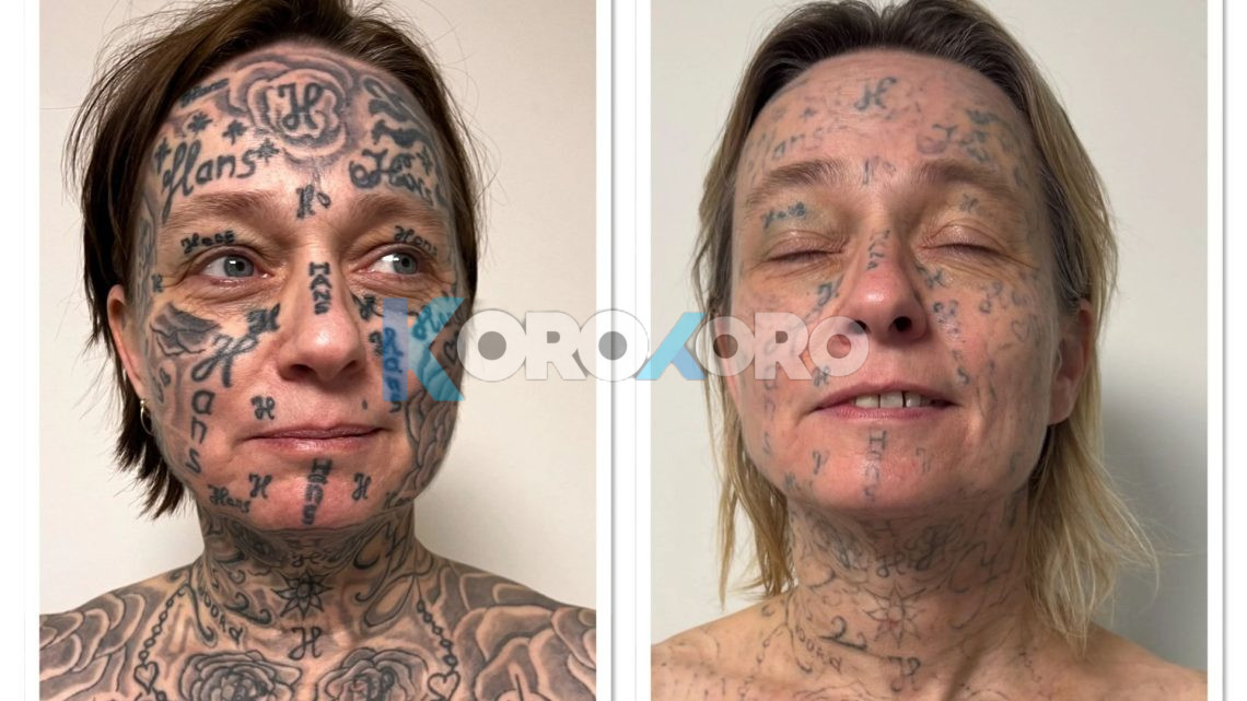 BREAKING: Woman ‘forced’ to get partner’s name tattooed 250 times over her face & body… before ‘survivor’s’ amazing transformation (VIDEO)