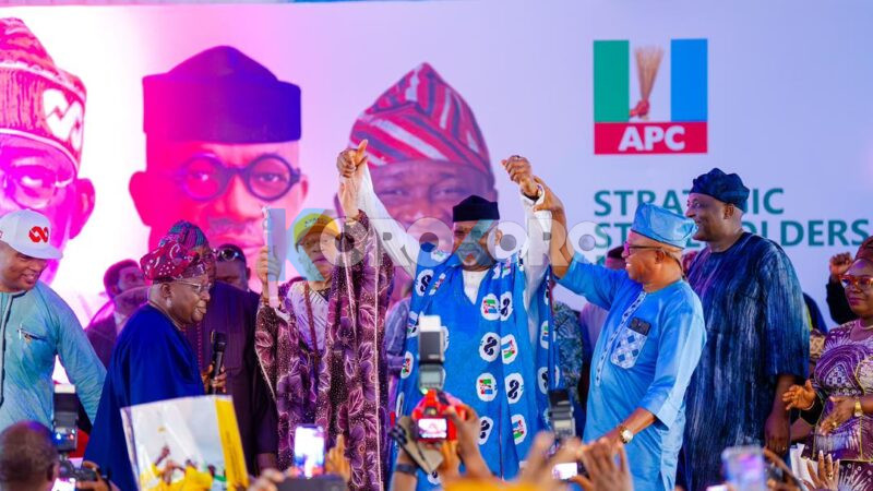 2027 Senate Race: Ogun East APC Formally Presents Dapo Abiodun as Consensus Candidate